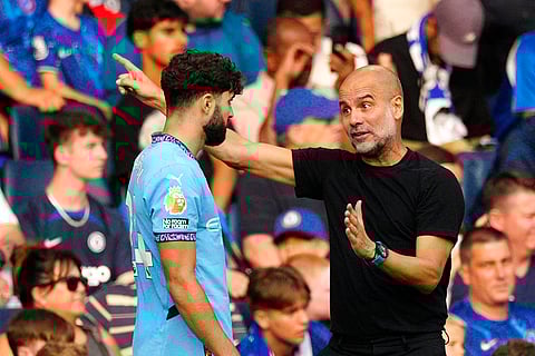 EPL 2024-25, Chelsea Vs Manchester City: Pep Guardiola talks to Josko Gvardiol